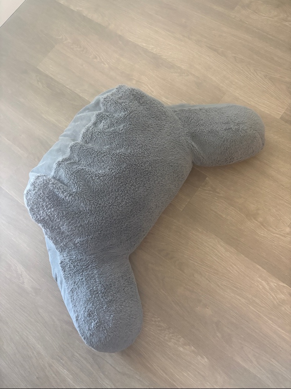 Berkshire Gray Plush Bed Rest Pillow